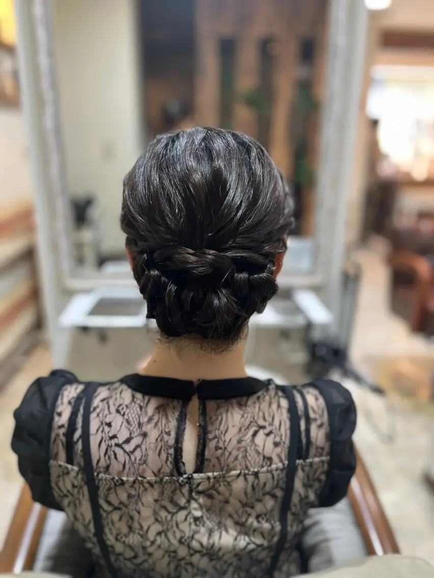 ミディアム キンサダ ワンリダのヘアスタイル