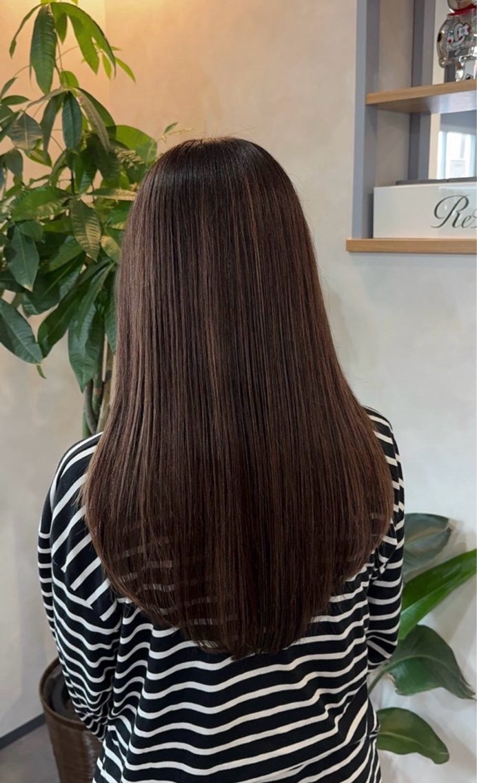 ロング カラー ヘアカラー 黒野 菜月のヘアスタイル