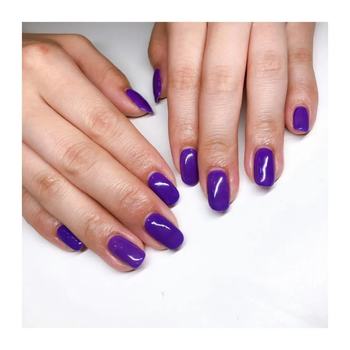 ネイル パープル ハンドネイル Nailsalon -Aのネイルデザイン