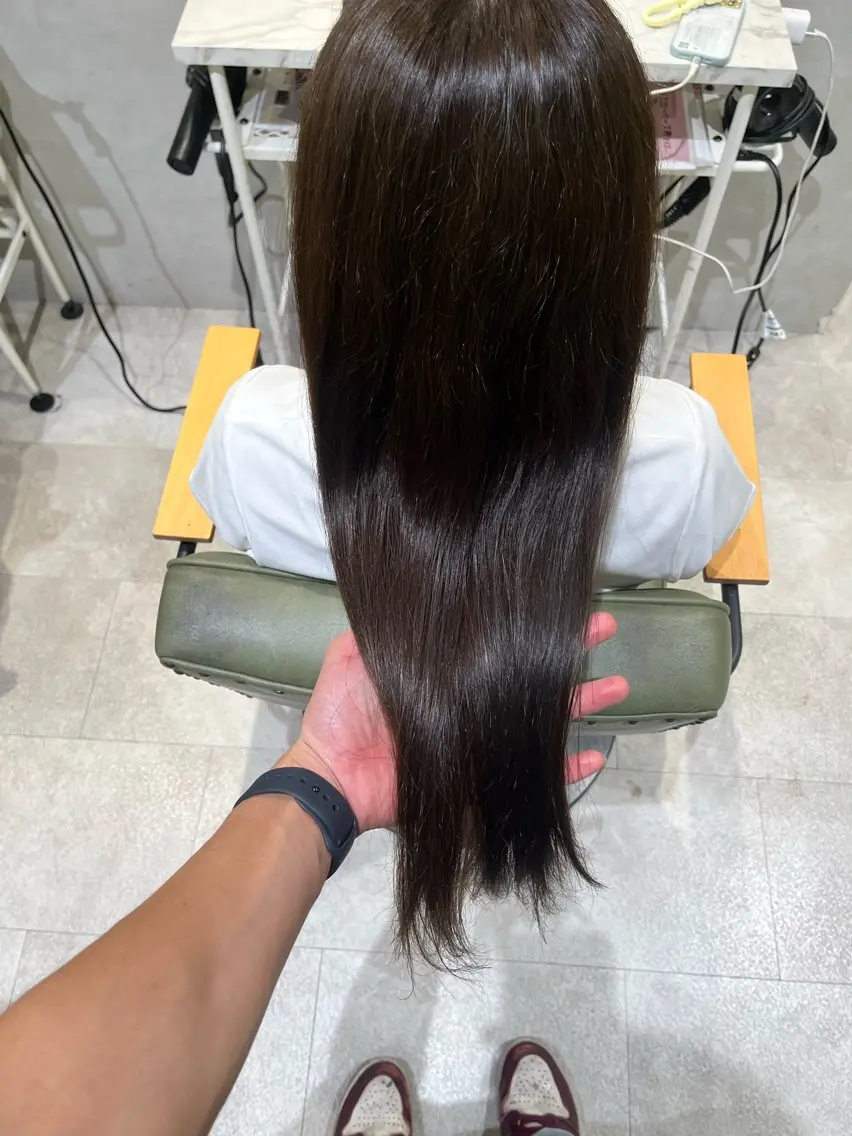 セミロング ヘアカラー トリートメント 若松 琉之介のヘアスタイル