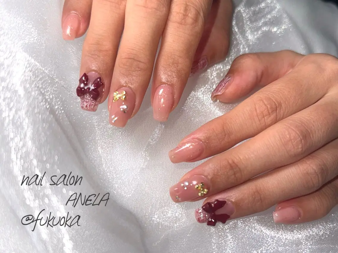 ネイル ツイードネイル nail salon ANELA mayaのネイルデザイン