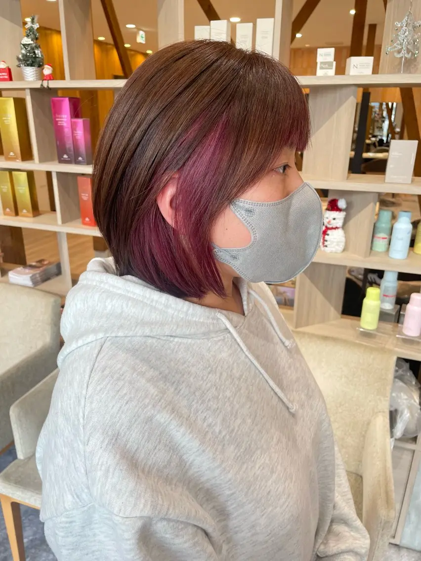 ショート カラー ヘアカラー 髪質改善カラー🌈✨ 加藤 愛のヘアスタイル