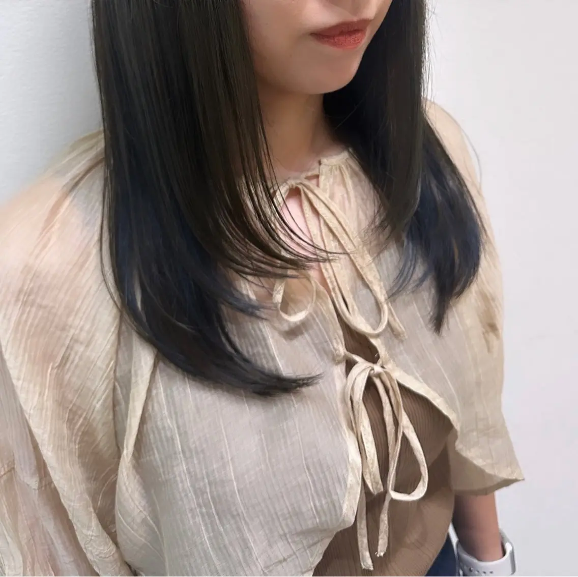 セミロング カラー ヘアアレンジ レイヤーカット 🇰🇷韓国スタイル レイヤー/ayanaのヘアスタイル