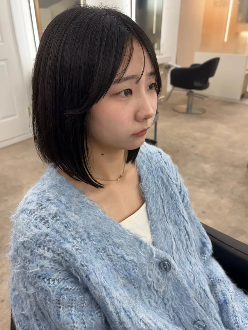 ショート ボブ 髪質改善 トリートメント ボブ顔周りカット honokaのヘアスタイル