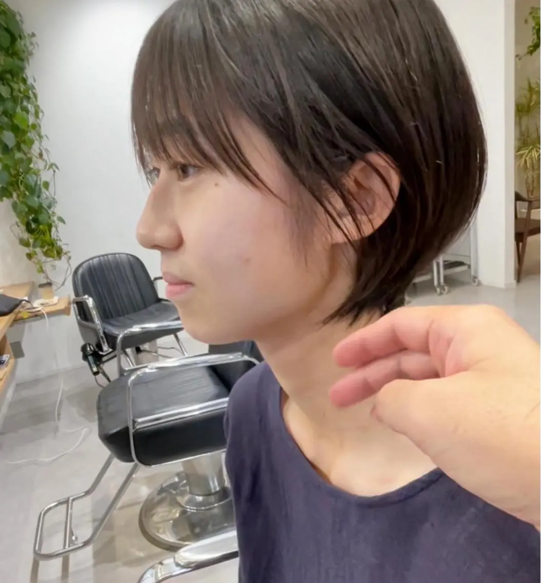 ショート ショートボブ ハンサムショート ボブ くびれヘア ショートヘア 表参道【髪質改善】 宮嶋勇太のヘアスタイル