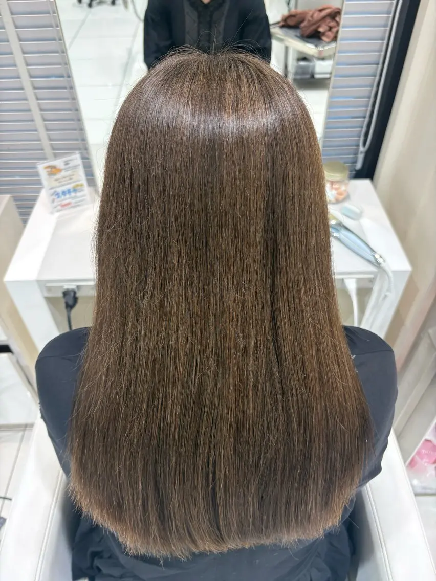 ロング カット ヘアカラー トリートメント 🎀【暖色艶カラー】 MIHO🎀のヘアスタイル