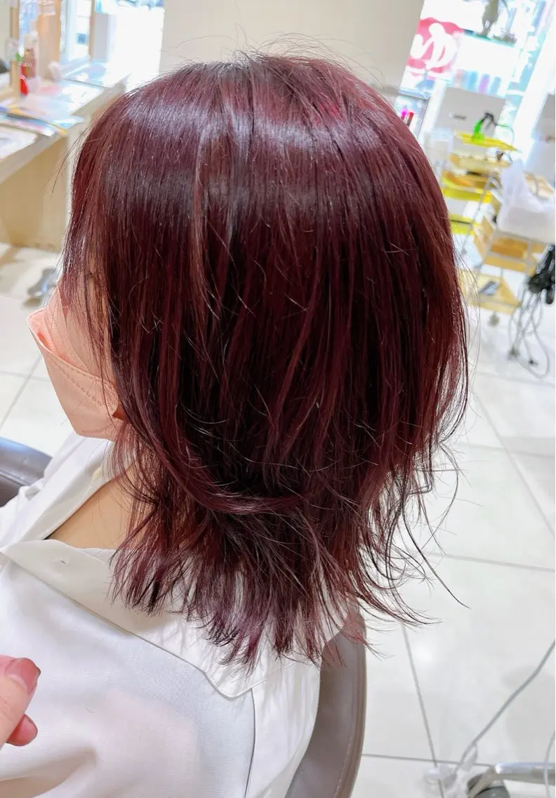ミディアム ヘアカラー トリートメント Eleanor枚方店 越海舞のヘアスタイル