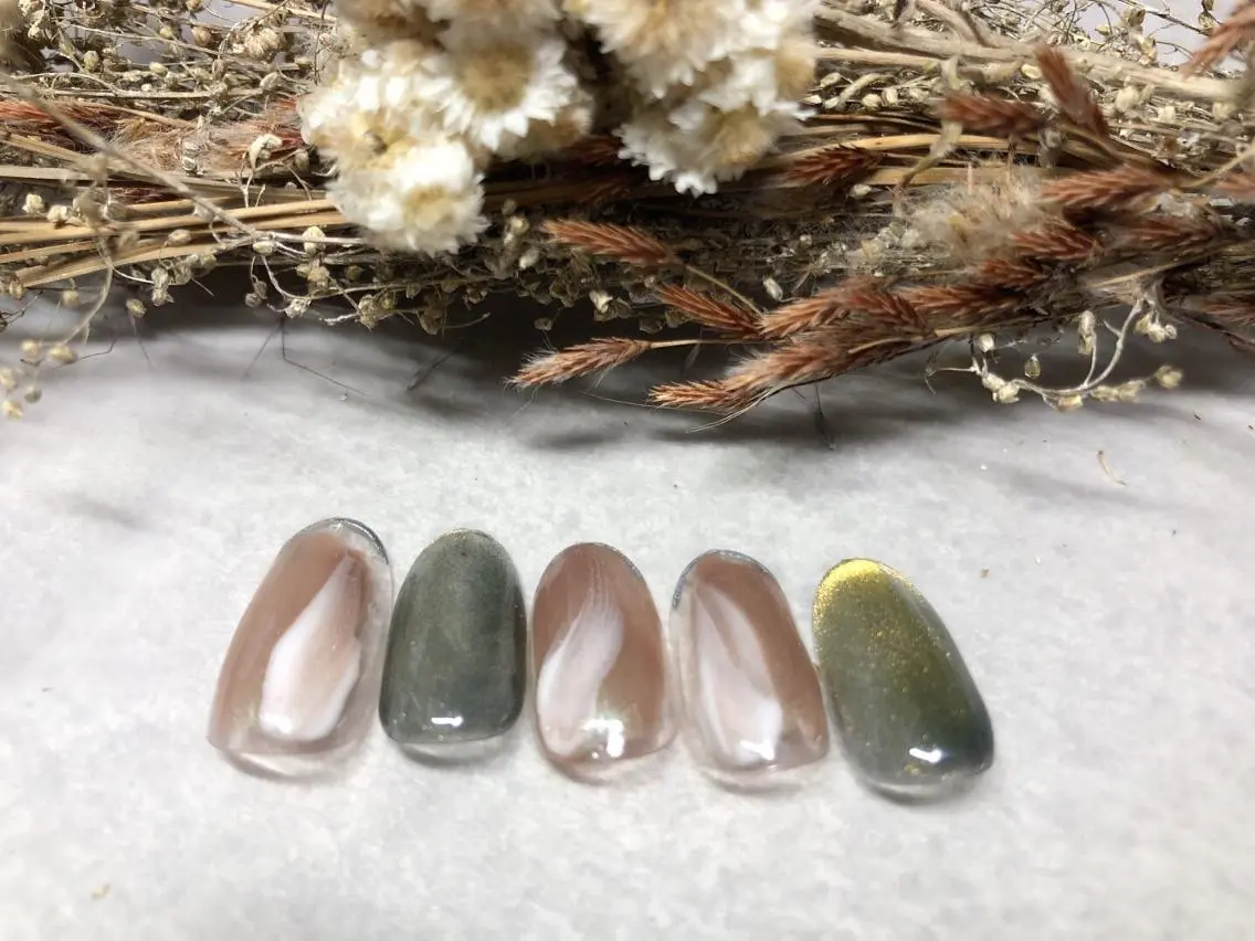 ネイル ジェルネイル 韓国ネイル パラジェル シンプルネイル 冬ネイル ハンドネイル kiki nail &brow二子玉川のネイルデザイン