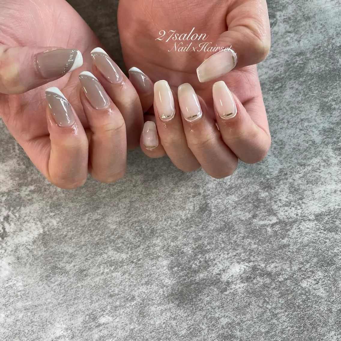 ネイル シンプルネイル 27salon yuinaのネイルデザイン