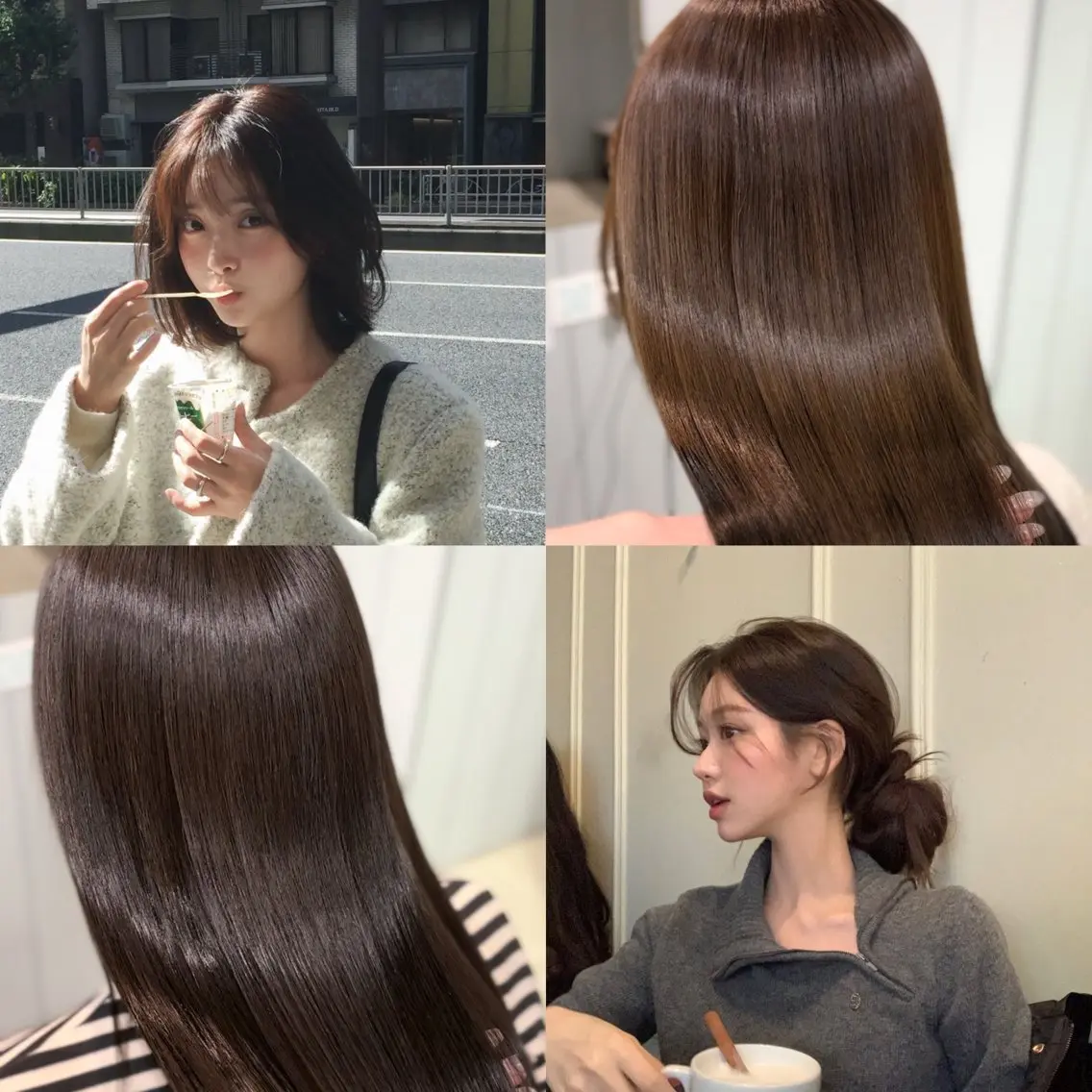 【🌟艶髪カラー🌟】髪質改善カラー+カット+クイックトリートメントの写真