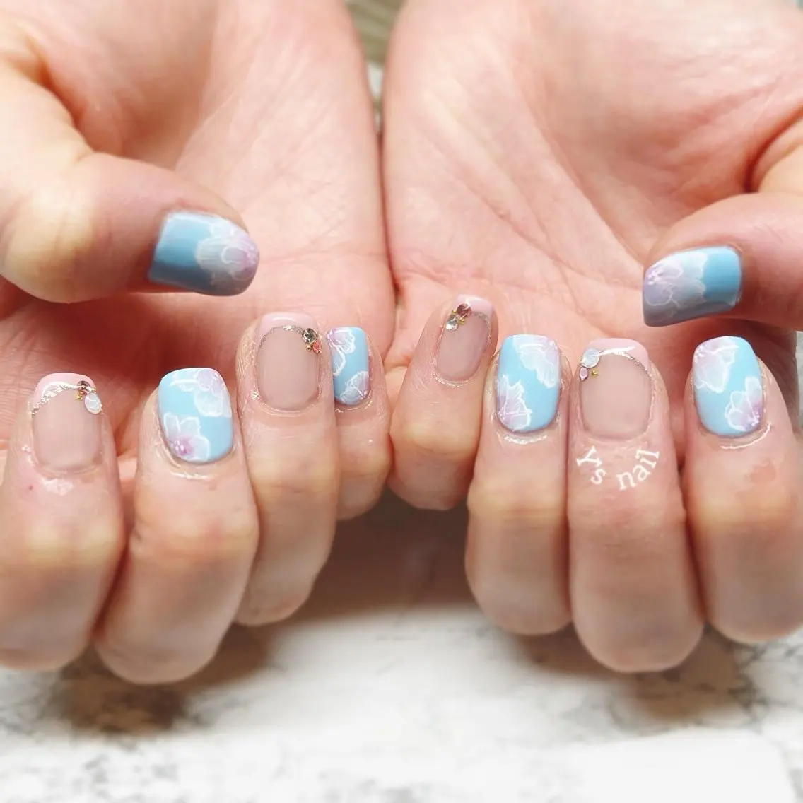 ネイル 桜ネイル 手書きが得意🖌️ Y’s  nailのネイルデザイン