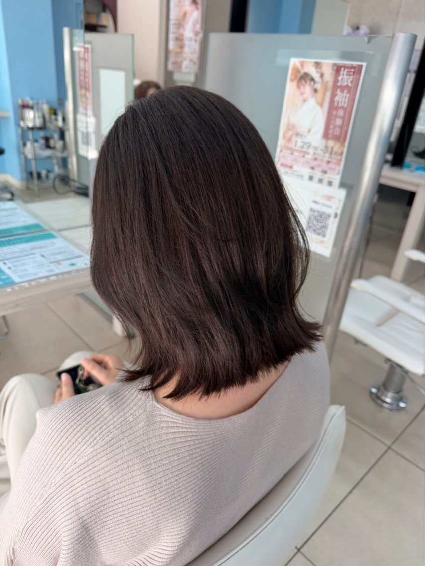 ミディアム カラー カット ヘアカラー 🎀透明感˖⊹あすか 東橋本🪄︎︎⸝‪⸝のヘアスタイル