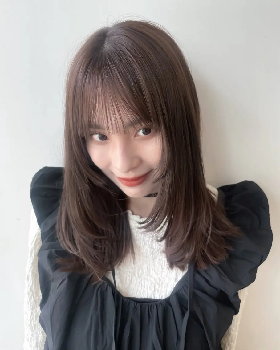 🩵前髪カット+カラー+メンテナンストリートメント🩵の写真