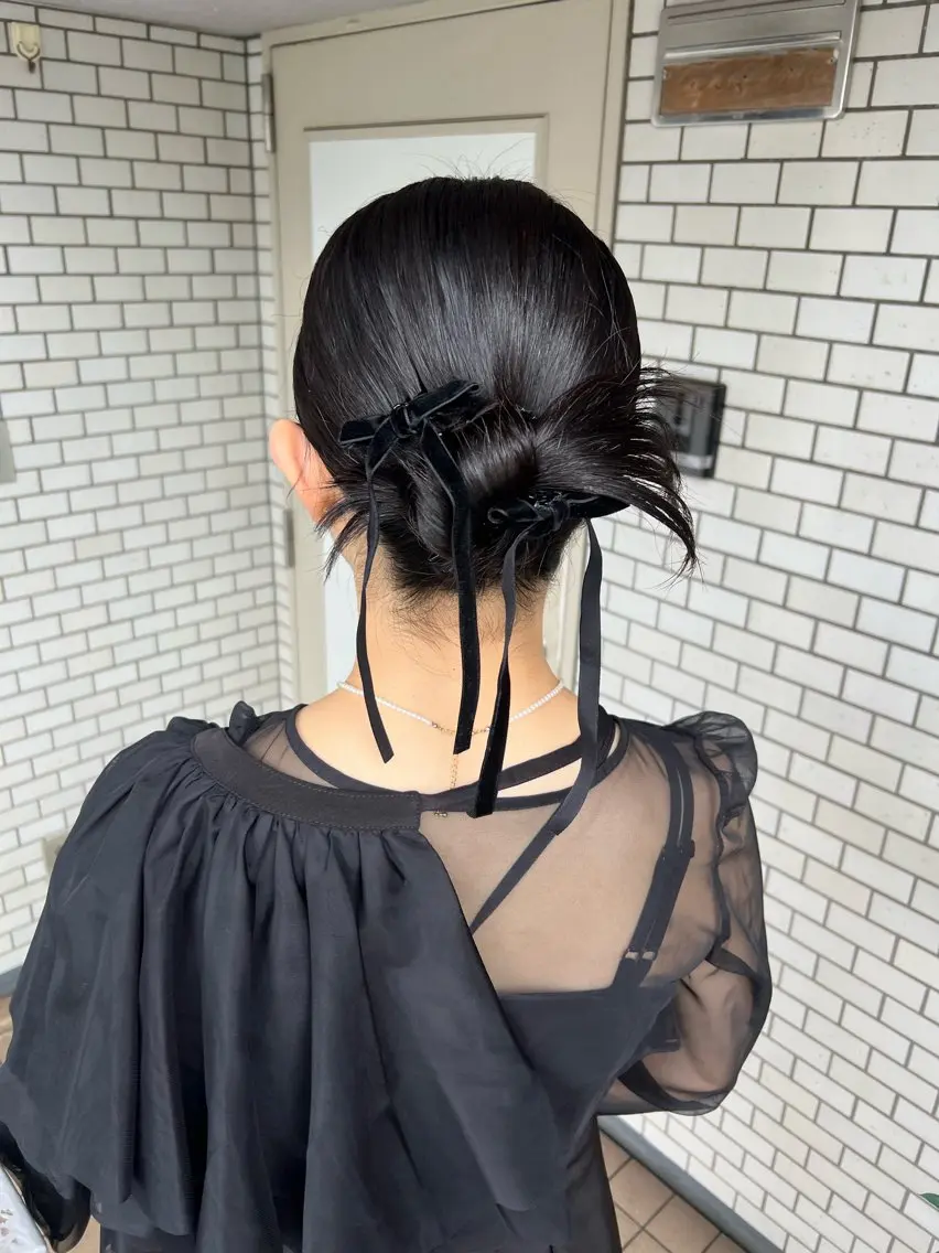 ヘアアレンジ ヘアセット 大人可愛いヘアメイク 💋🧚♀️しずかのヘアスタイル