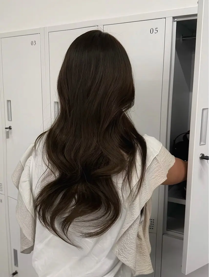 ロング カラー ブリーチ ブラウンカラー ヘアカラー &c. AYANO ㅤㅤㅤㅤㅤㅤㅤのヘアスタイル