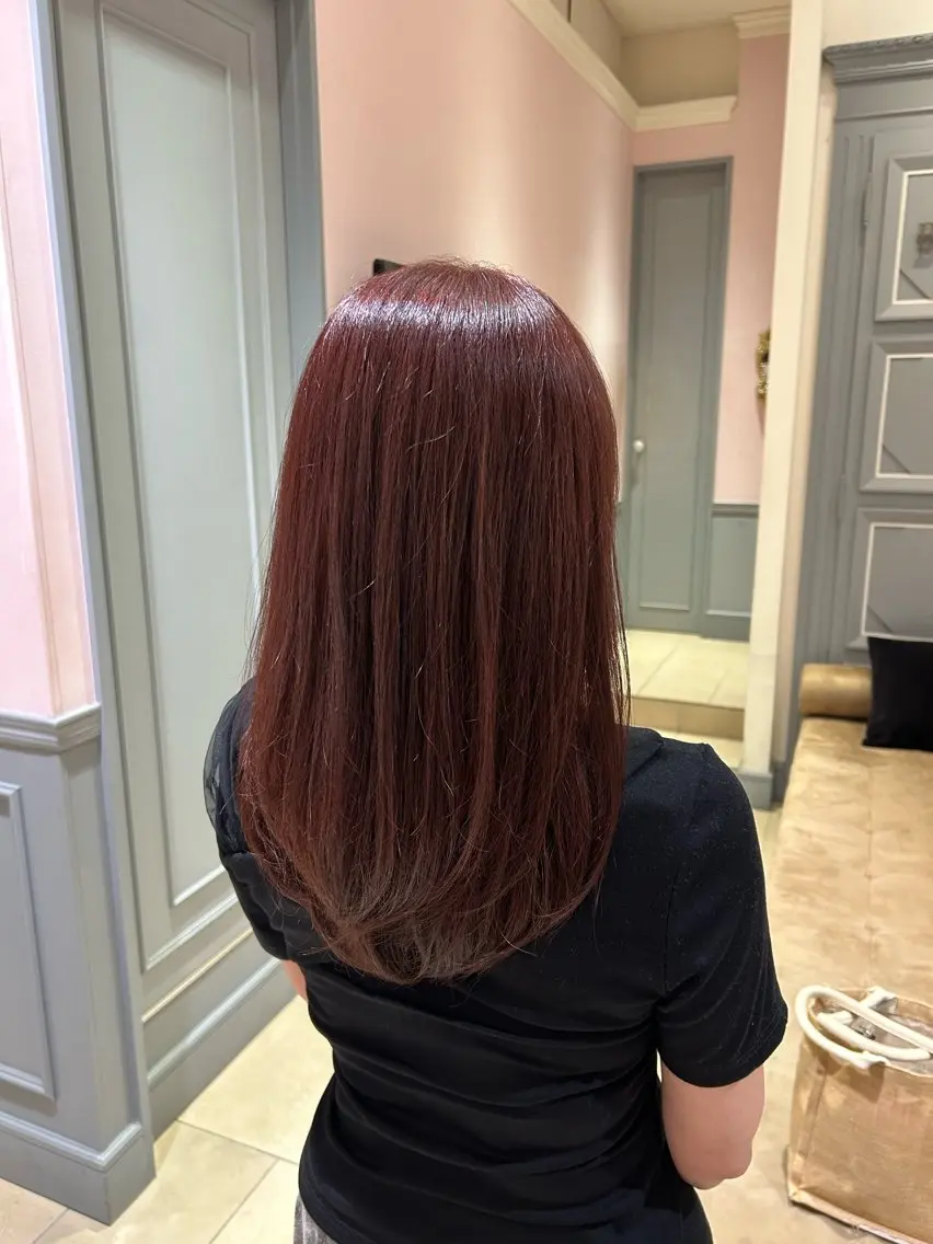 ロング カラー ヘアカラー 西奥 琴葉のヘアスタイル