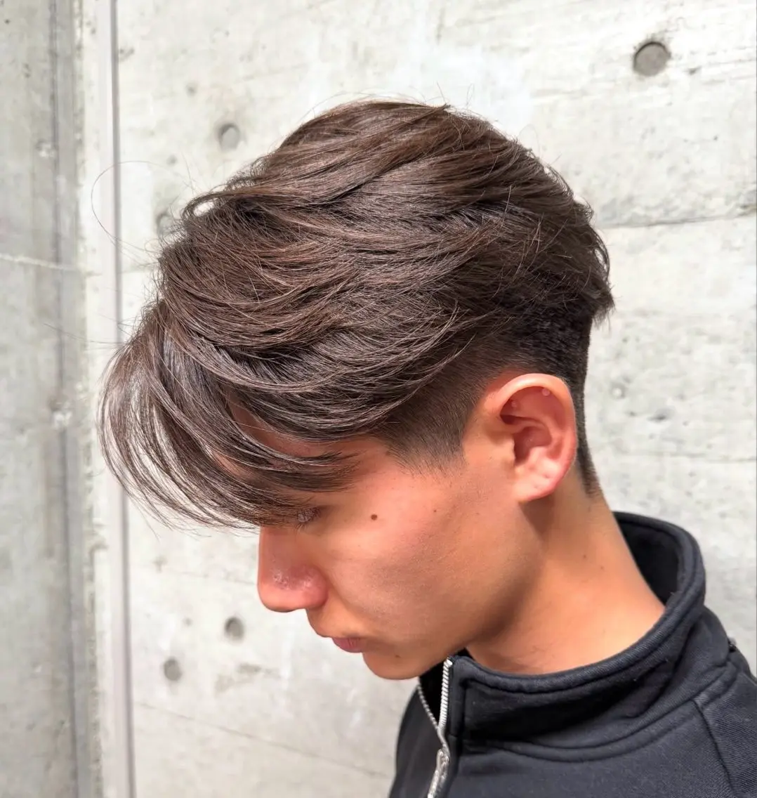 ショート パーマ メンズ フェザーパーマ メンズパーマ メンズパーマカット 達人/涼のヘアスタイル