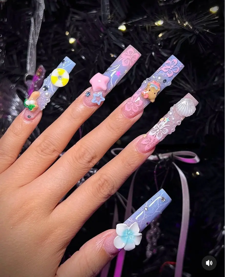 ネイル フレンチネイル ジェルネイル 韓国ネイル マグネットネイル ネイルチップ Rin Nail 新大久保店のネイルデザイン
