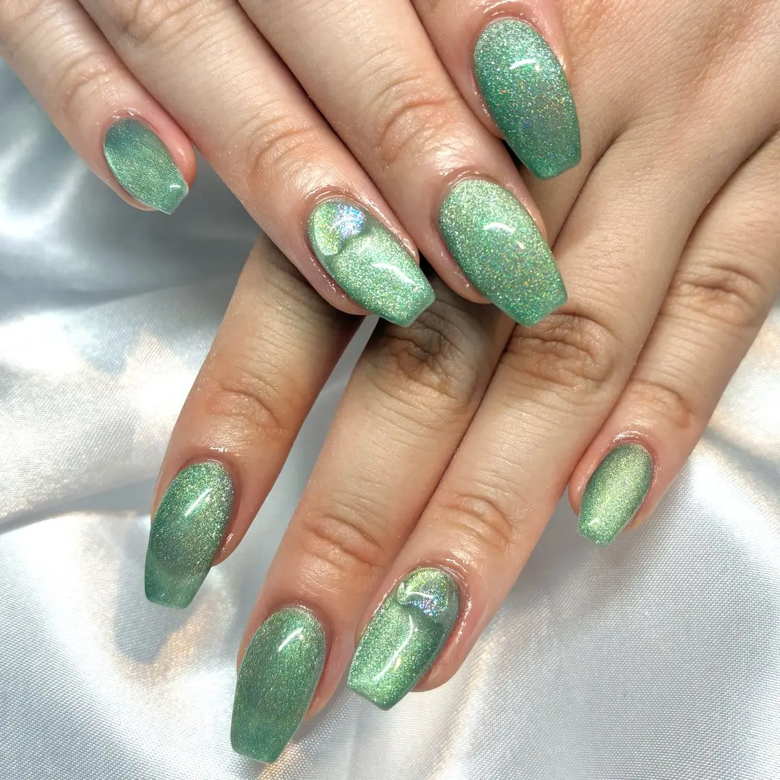 ネイル ジェルネイル マグネットネイル ハンドネイル Nail ヌシん家 AKANEのネイルデザイン
