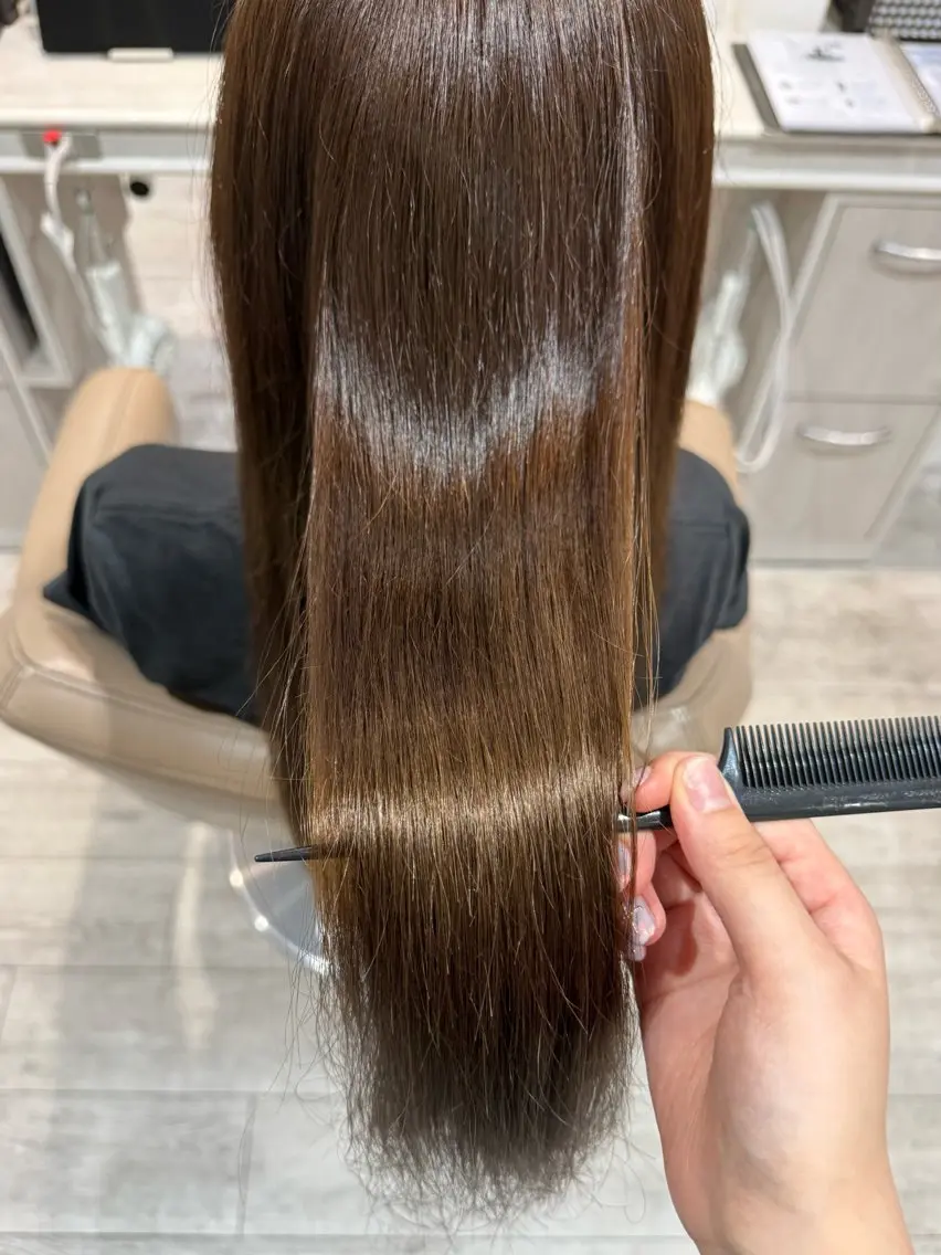 ロング カラー ブラウンカラー ナチュラルブラウン 🎀mika モデル募集中🎀のヘアスタイル