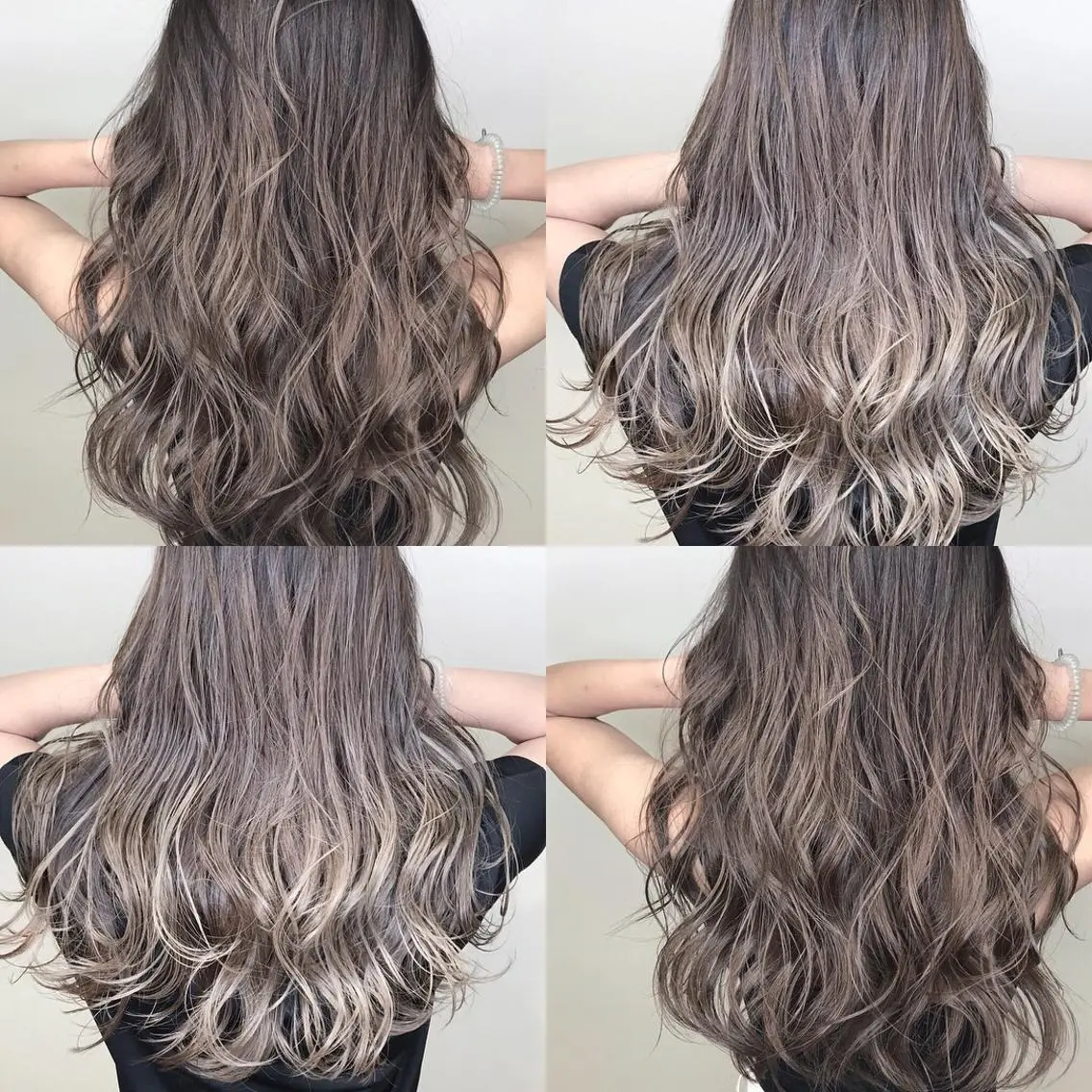 セミロング カラー 髪質改善カラー韓国風 レイヤーtudaのヘアスタイル
