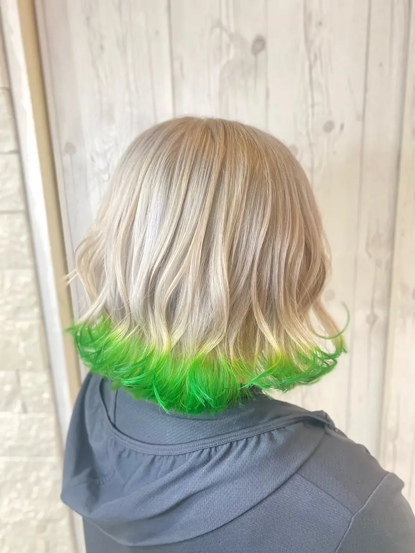 ミディアム ヘアカラー トリートメント ゆぴ☾‪/推しカラー /ハイトーンのヘアスタイル