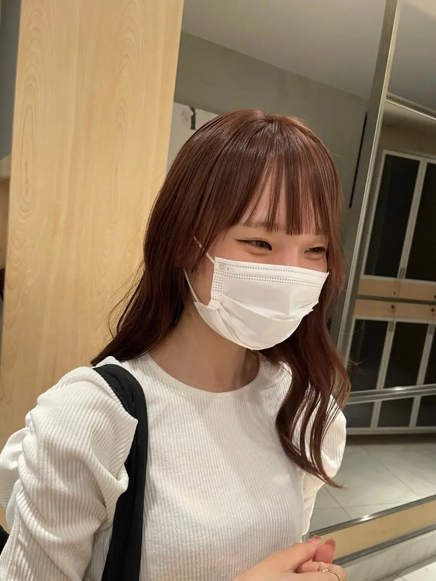 セミロング カラー ヘアアレンジ ヘアカラー トリートメント ヘッドスパ ヘアセット 艶髪/レイヤーカット 🐣misakiのヘアスタイル