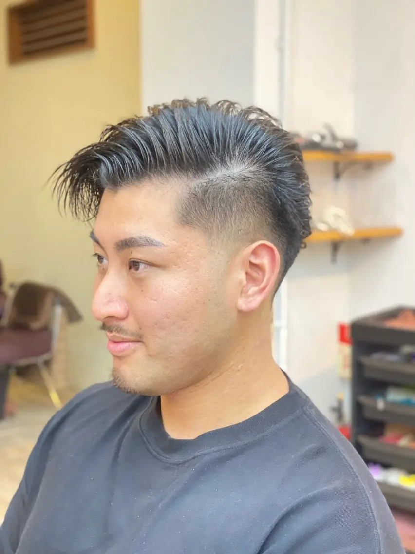 メンズ フェードカット オスメニア 真也のヘアスタイル