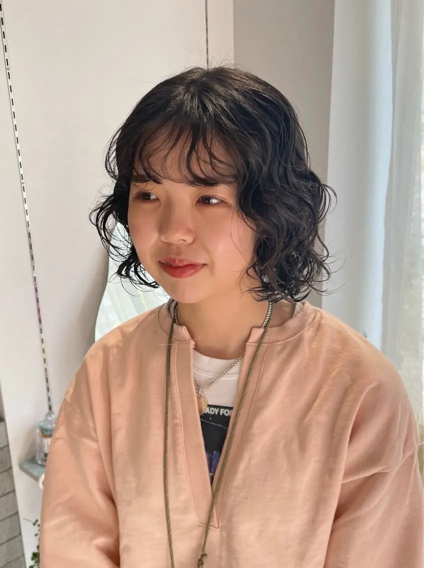ショート パーマ 髪質改善カラー cipre 唯舞のヘアスタイル