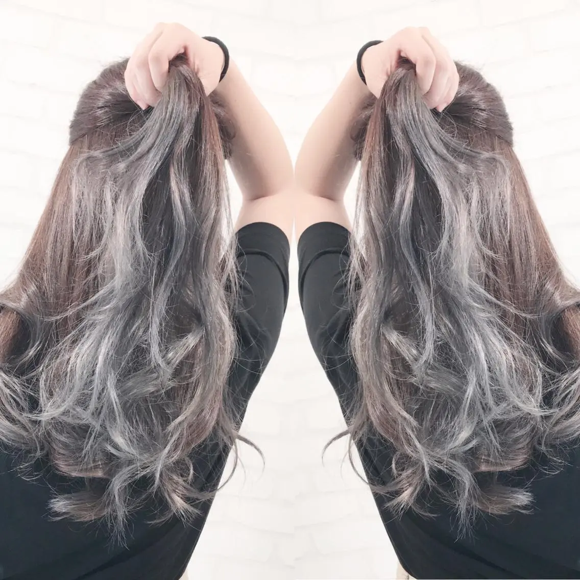 ロング ヘアカラー トリートメント Selene hair OSAKAのヘアスタイル