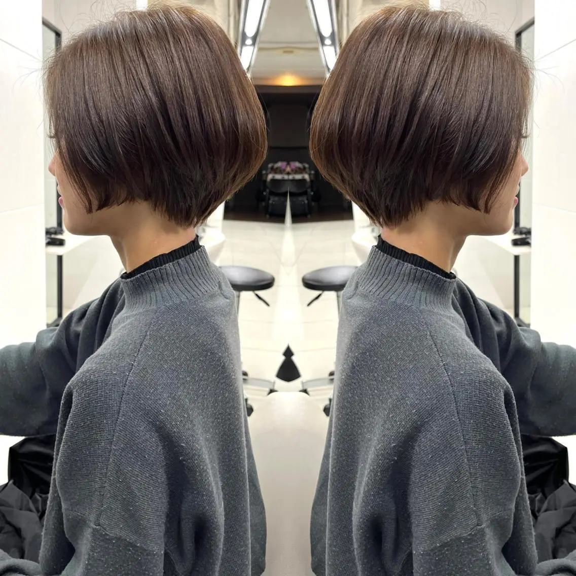 ショート カラー ハンサムショート 似合わせカット ショートヘア カット ヘアカラー トリートメント ハタケヤマヨシキ ／BOOTHのヘアスタイル
