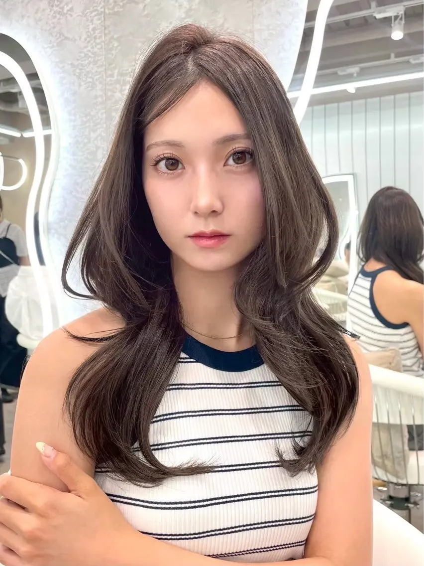 ロング 大宮／甘め韓国ヘア／ Kurumi🎀のヘアスタイル