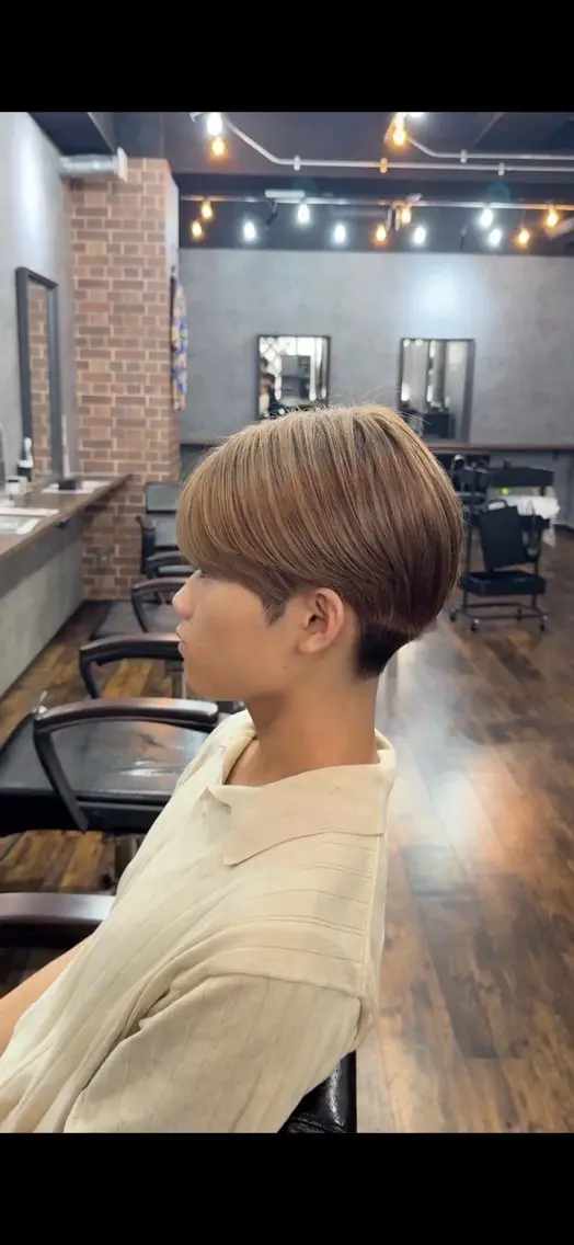 メンズ カット ヘアカラー 山崎 光瑠のヘアスタイル