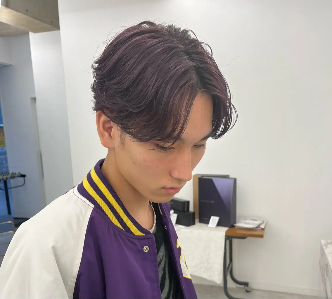 カラー＋保湿トリートメント＋シャンプーの写真
