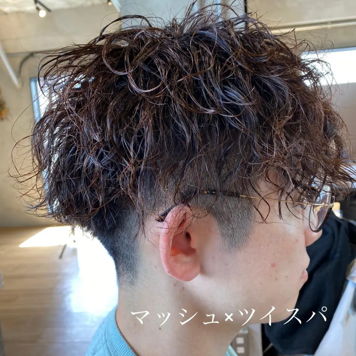 ショート パーマ メンズ スナップフォト確認 お願いします！竹内のヘアスタイル
