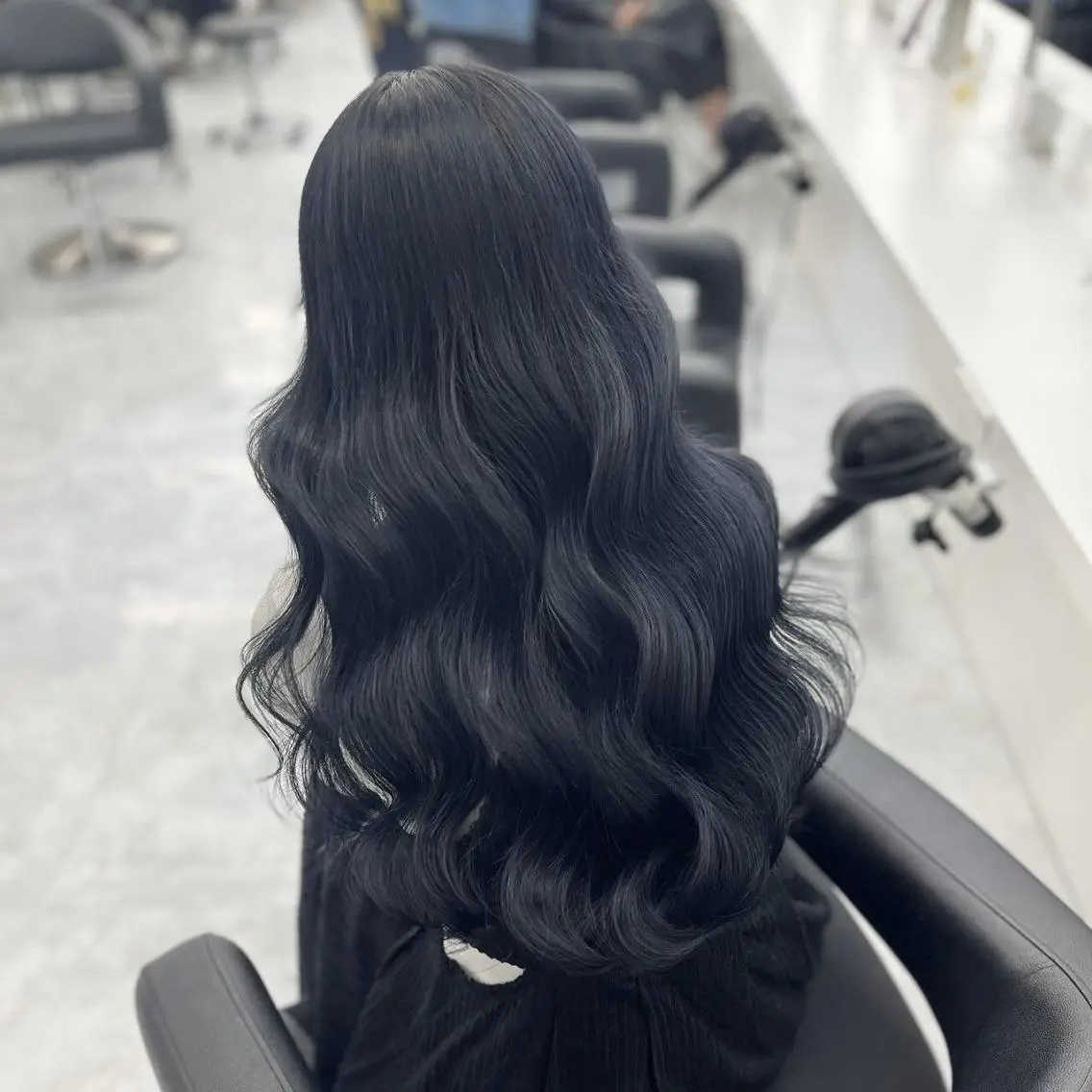 ロング カット💜モデル募集 アカデミー札幌のヘアスタイル