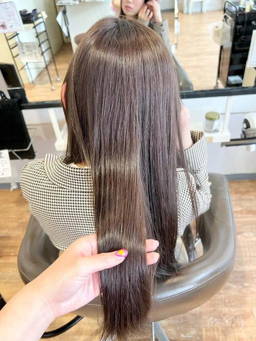 カラー 透明感カラー グレージュ ヘアカラー インナーカラー♡ Nanakoのヘアスタイル