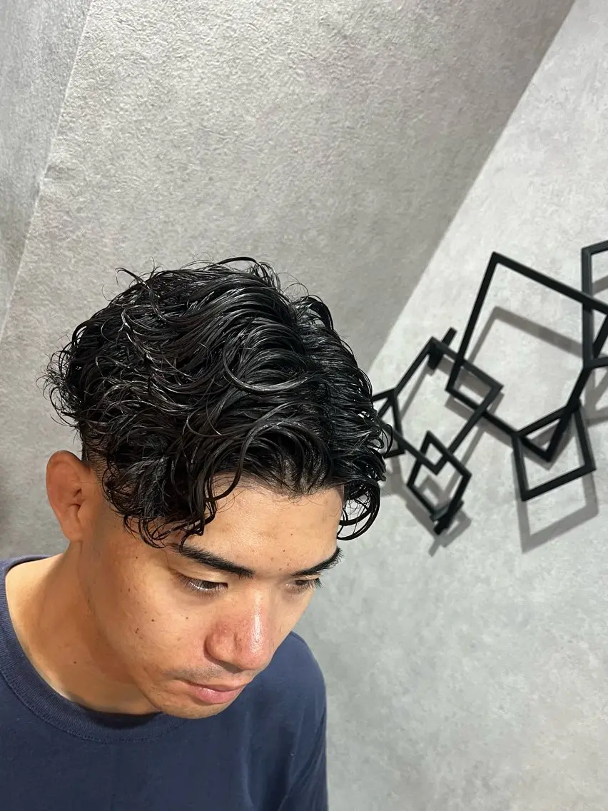 ミディアム パーマ 🌈予約の98%パ ーマ⭕️🌈福本のヘアスタイル