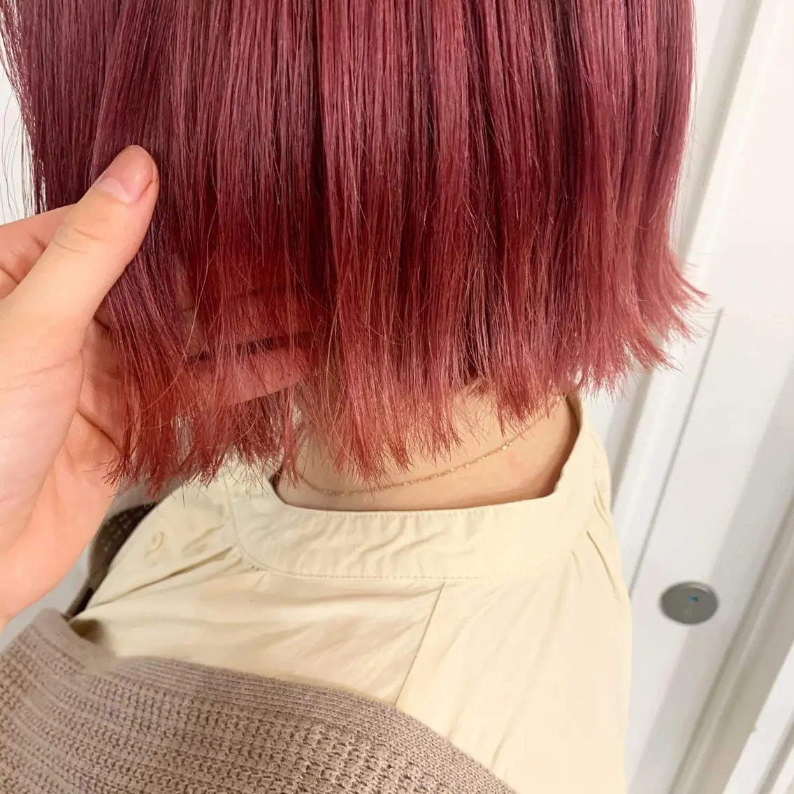 ミディアム カラー ブリーチ カット ヘアカラー ブリーチ/推しカラー moe🐰🌷のヘアスタイル