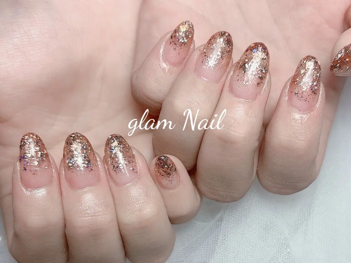 ネイル エツメ💅 長さ出し🎀デザインのネイルデザイン
