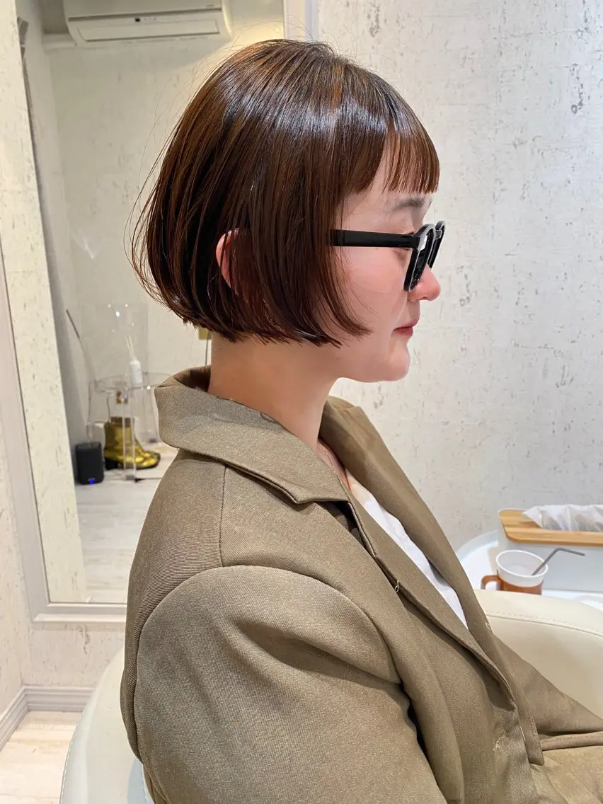 ショート カラー パーマ カット ヘアカラー 縮毛矯正 トリートメント mai / linoah˚✧のヘアスタイル
