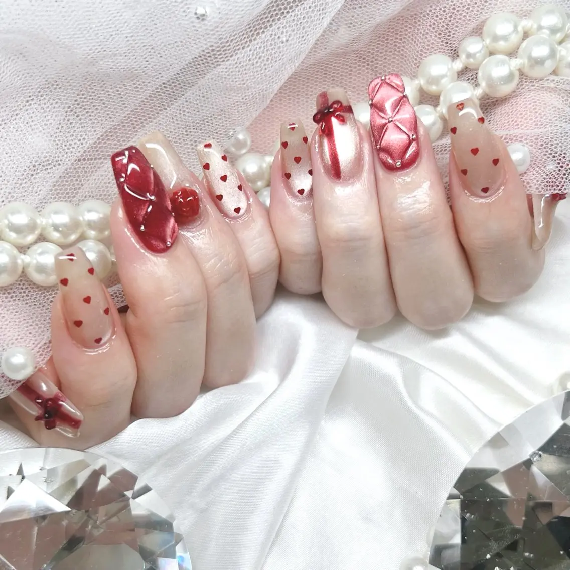 ロング ハンドネイル Nailsalon Angeのネイルデザイン