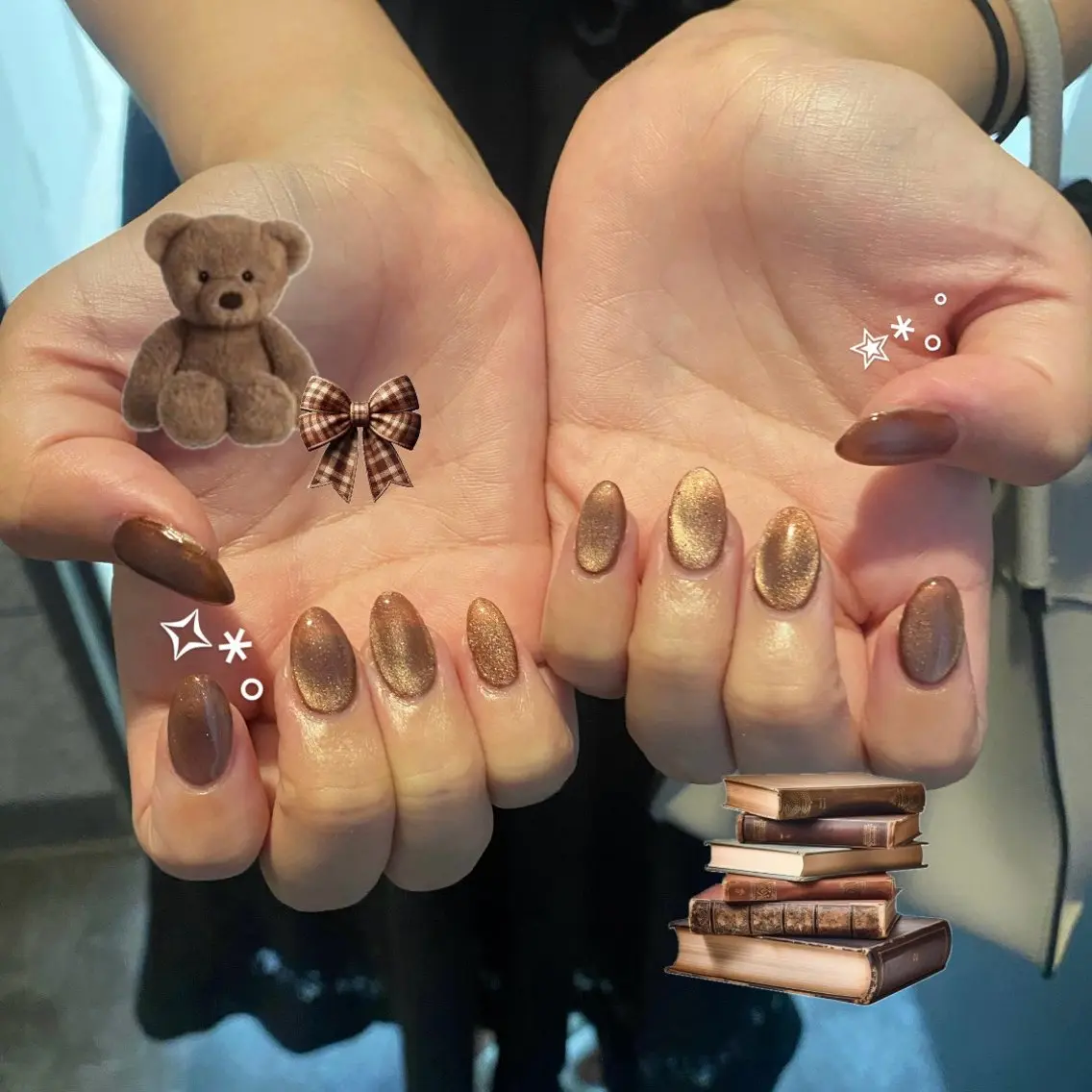 ネイル 長さ出し スカルプネイル ハンドネイル cocoro 🖤 Bianca/練馬のネイルデザイン