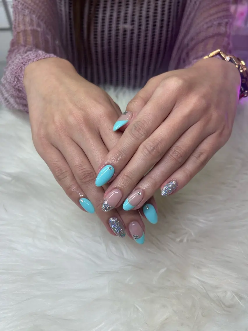 hand💅【ジェル】持ち込みアート90分🍒目安アート5本の写真