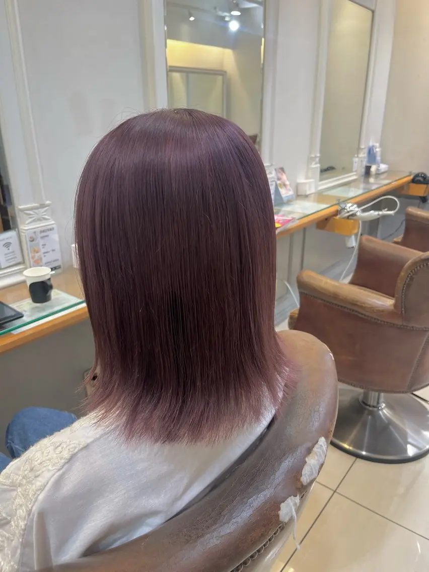 カラー ベージュカラー ブリーチ 透明感カラー ラベンダーカラー ラベンダーピンク カラー/ブリーチ✨ ヘアセット/コハルのヘアスタイル