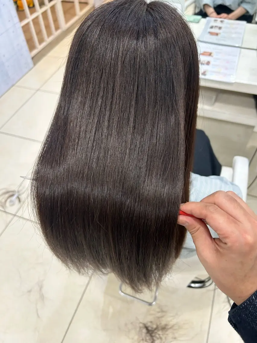 ロング カット ヘアカラー トリートメント 【髪質改善カラー】 瀧田嵐士🇰🇷のヘアスタイル