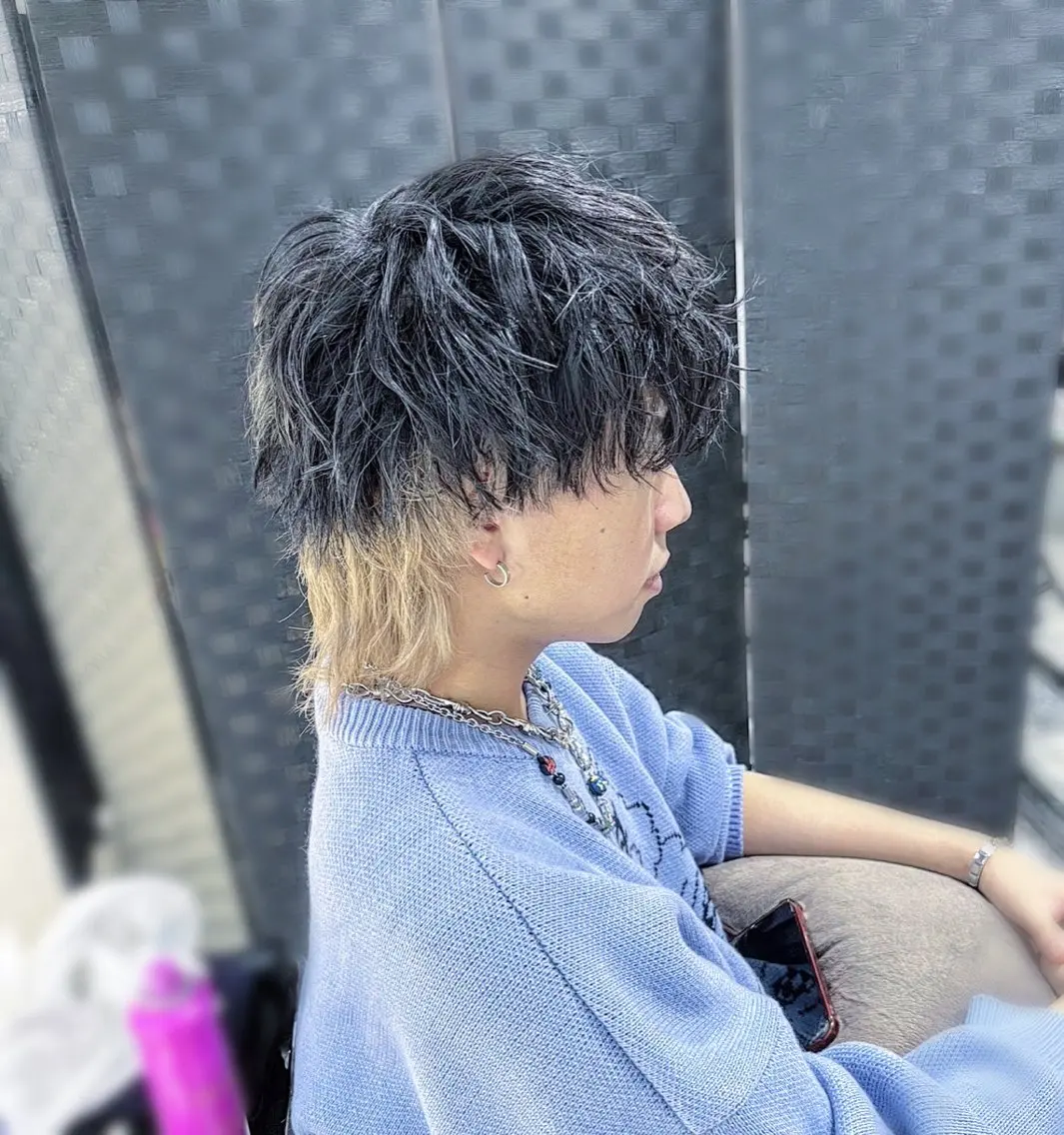 ミディアム メンズ 🐺パーマ特化🐺 安生　力哉のヘアスタイル