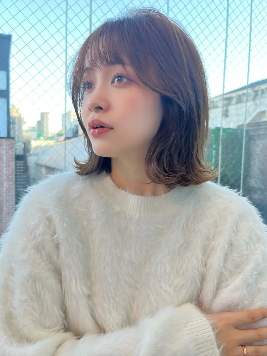 ショート カラー 木元 瑛✂︎ボブのヘアスタイル