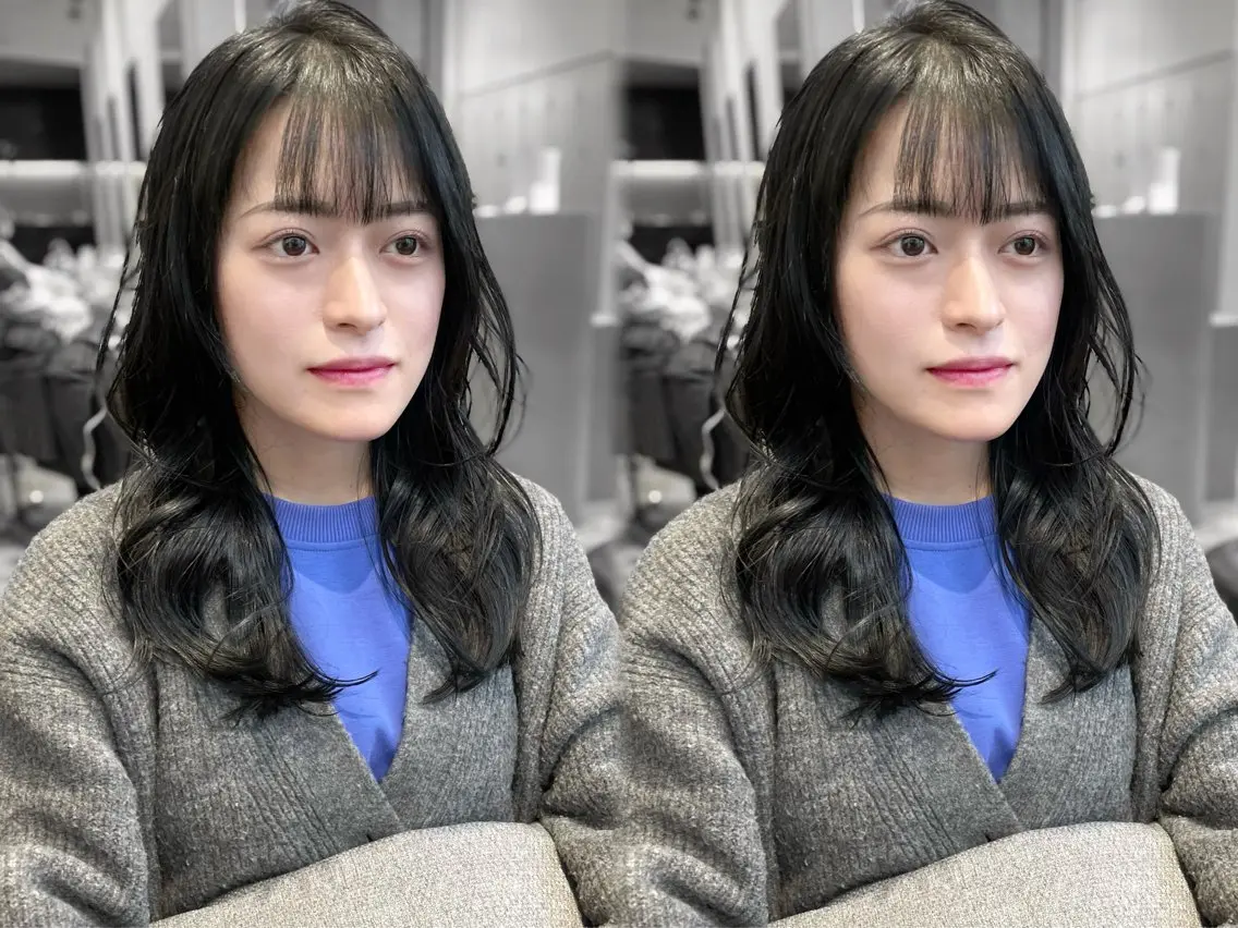 セミロング カット ヘアカラー トリートメント erina🌷新宿/ 艶カラー/レイヤーのヘアスタイル