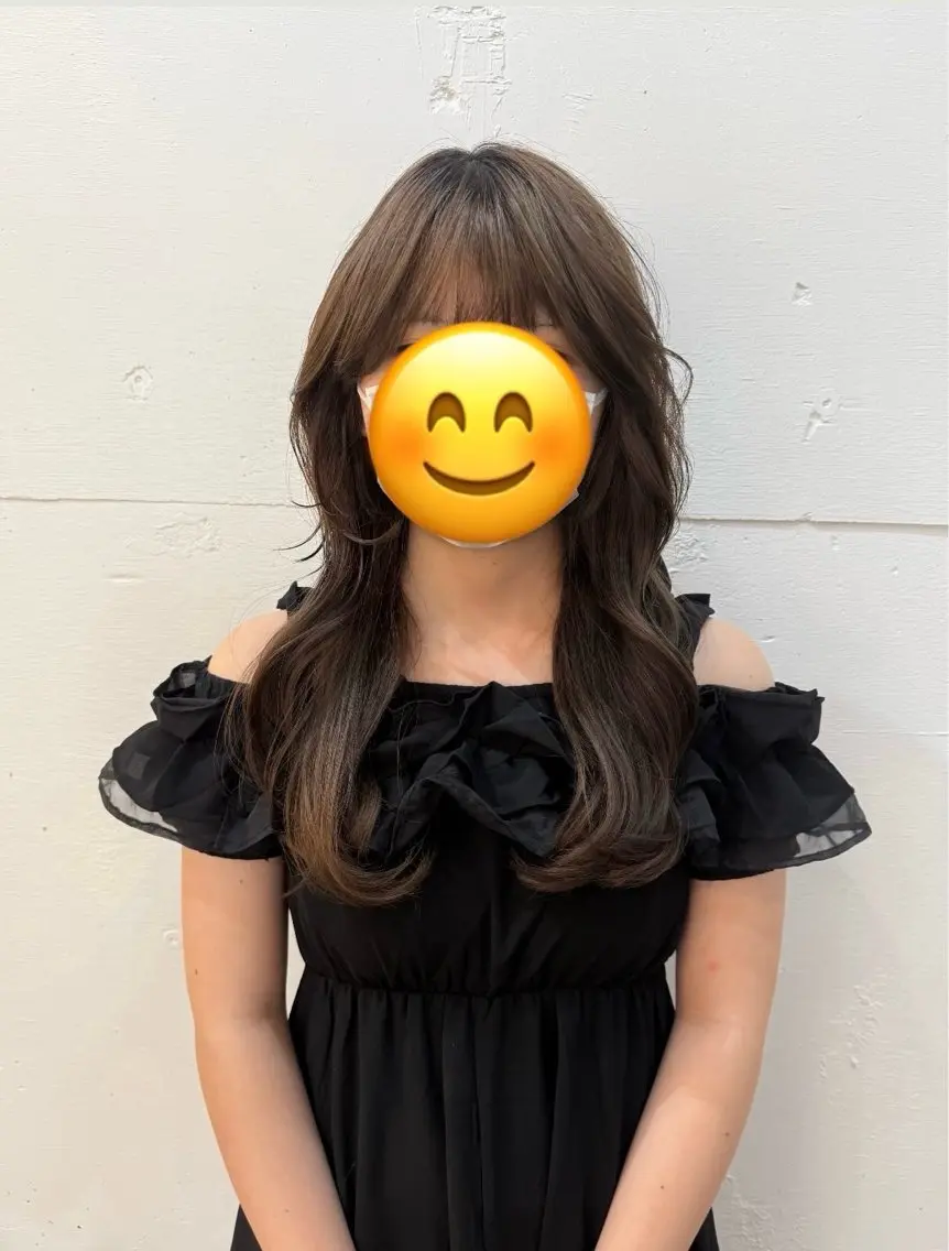 ロング カット ヘアカラー 髪質改善/ハイライト 白髪ぼかし/艶カラーのヘアスタイル